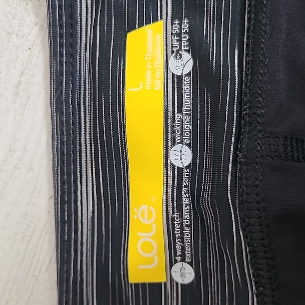 Lole Running Tennis Skirt Black/ Gray Size LARGE - Picture 2 of 4